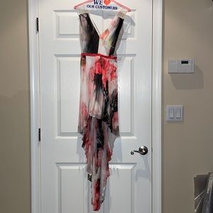 Bebe Floral High Low Dress